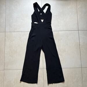 Flynn Skye Wide Leg Jumpsuit Black Size XS